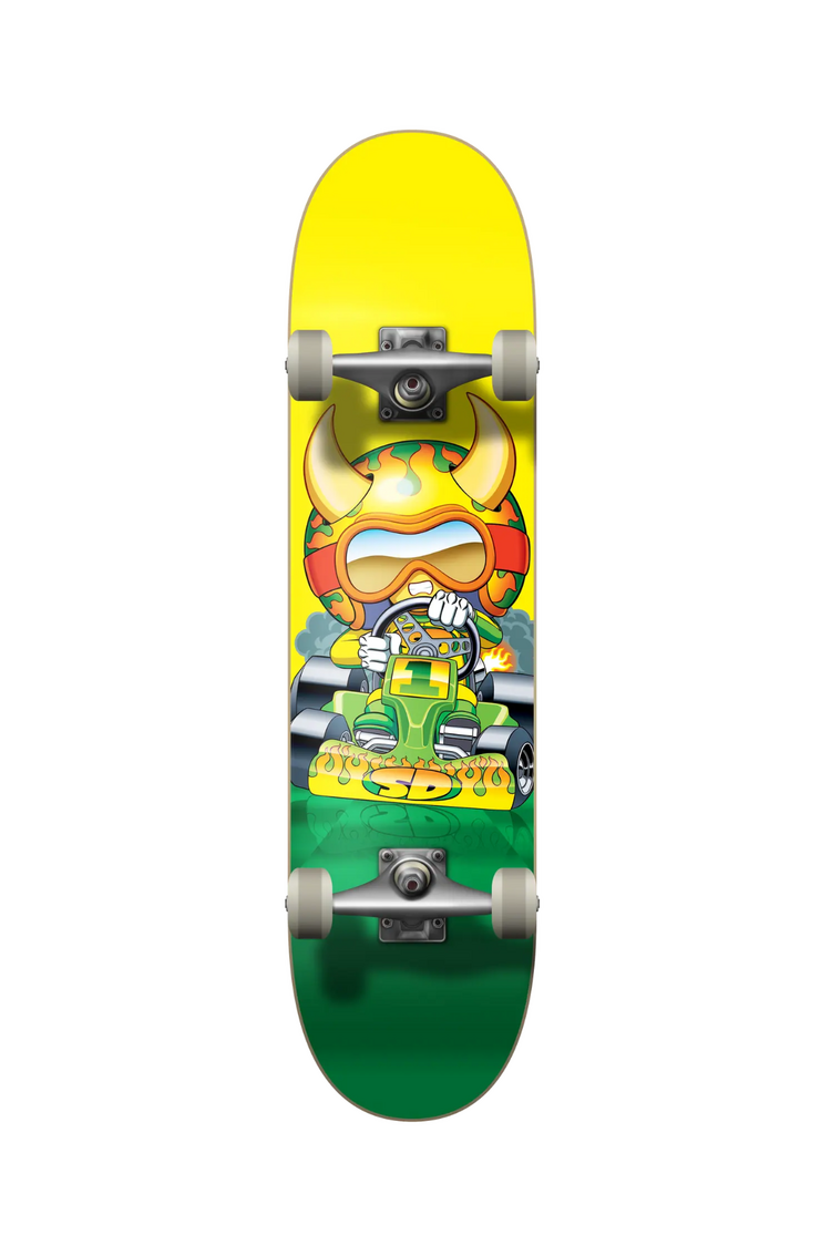 Speed Demons GO KART SOFT TOP SKATEBOARD COMPLET MULTI 7.25"