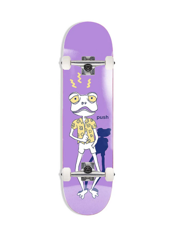 Push Skateboards FROGGY SKETCH FP SOFT TOP COMPLETE SKATEBOARD MULTI 6.75"