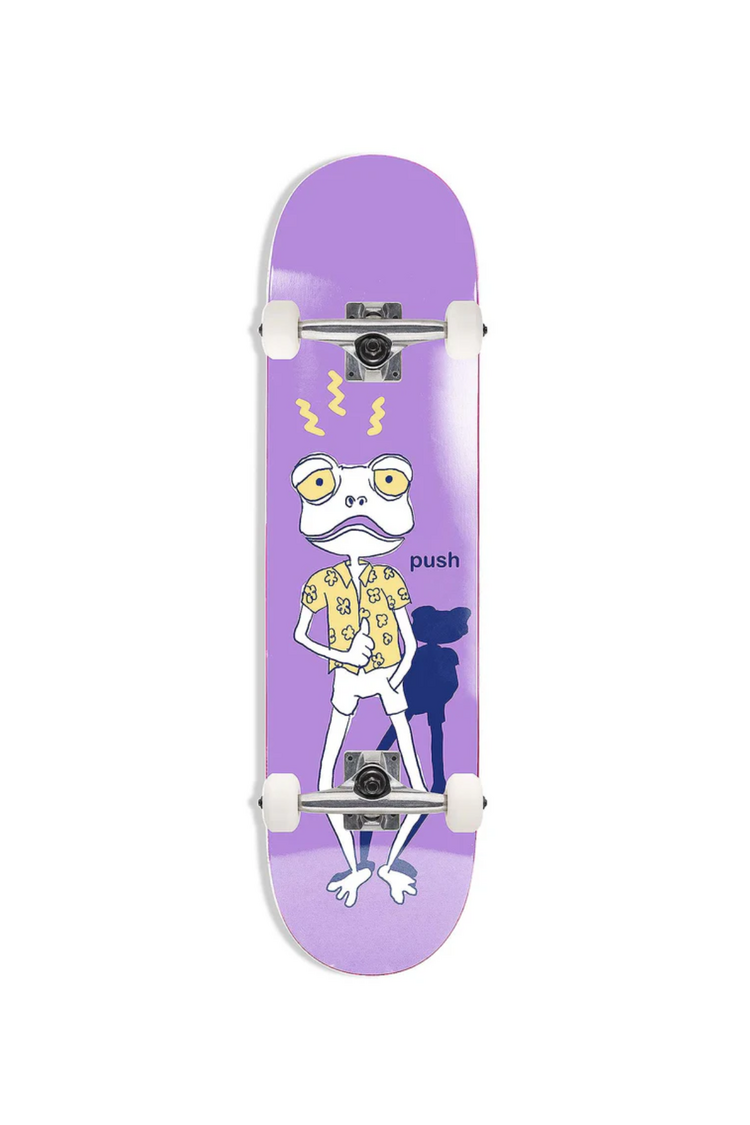 Push Skateboards FROGGY SKETCH FP SOFT TOP COMPLETE SKATEBOARD MULTI 6.75"