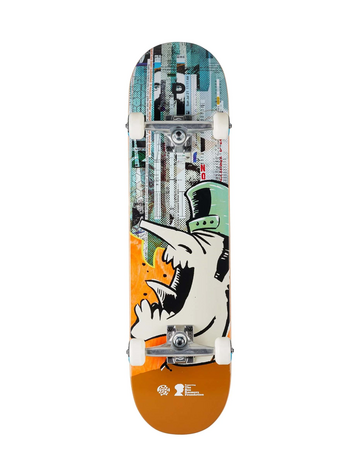Push Skateboards ANDY JENKINS GUEST BRF SKATEBOARD COMPLET ORANGE 8"