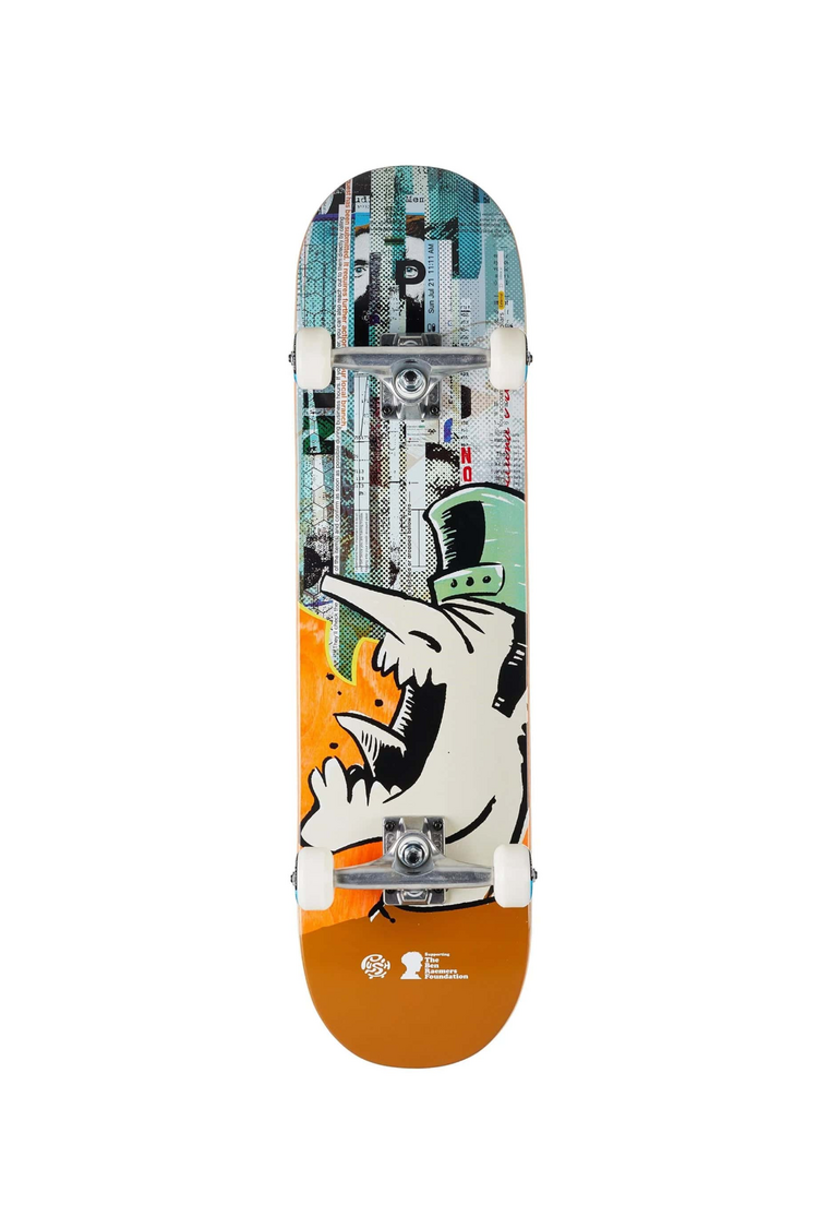 Push Skateboards ANDY JENKINS GUEST BRF COMPLETE SKATEBOARD ORANGE 8"