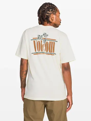 Volcom HOMMES BREATHE DEEP T-SHIRT MANCHES COURTES OFF WHITE HEATHER