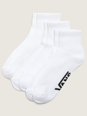 Vans MEN'S CLASSIC QUARTER CREW SOCKS WHITE