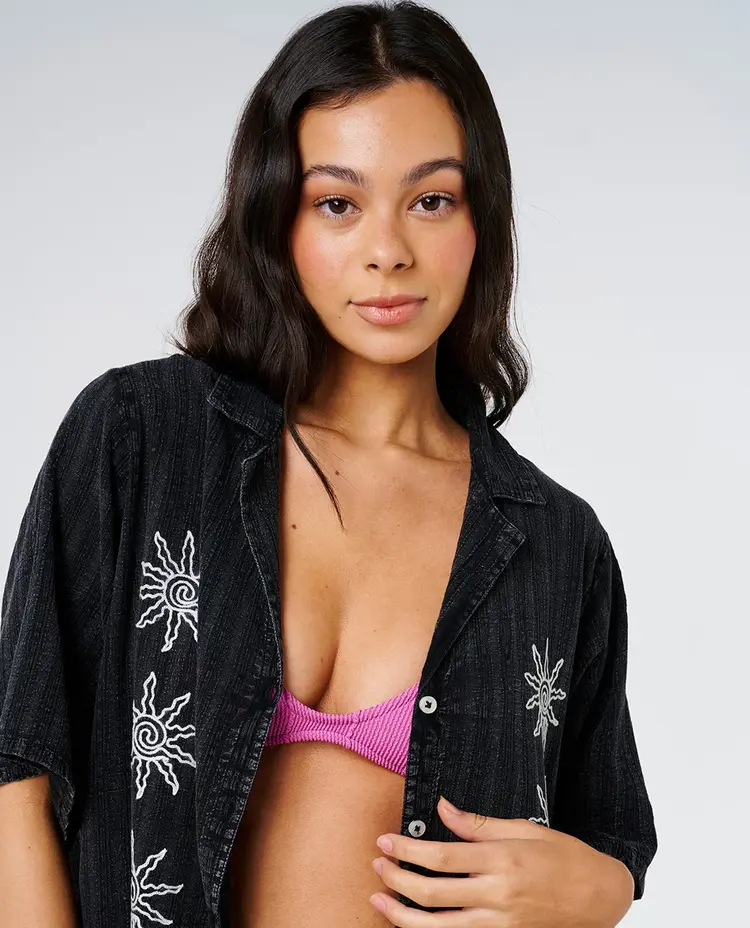 RIP CURL WOMEN'S TOPANGA EMBROIDERED SHIRT