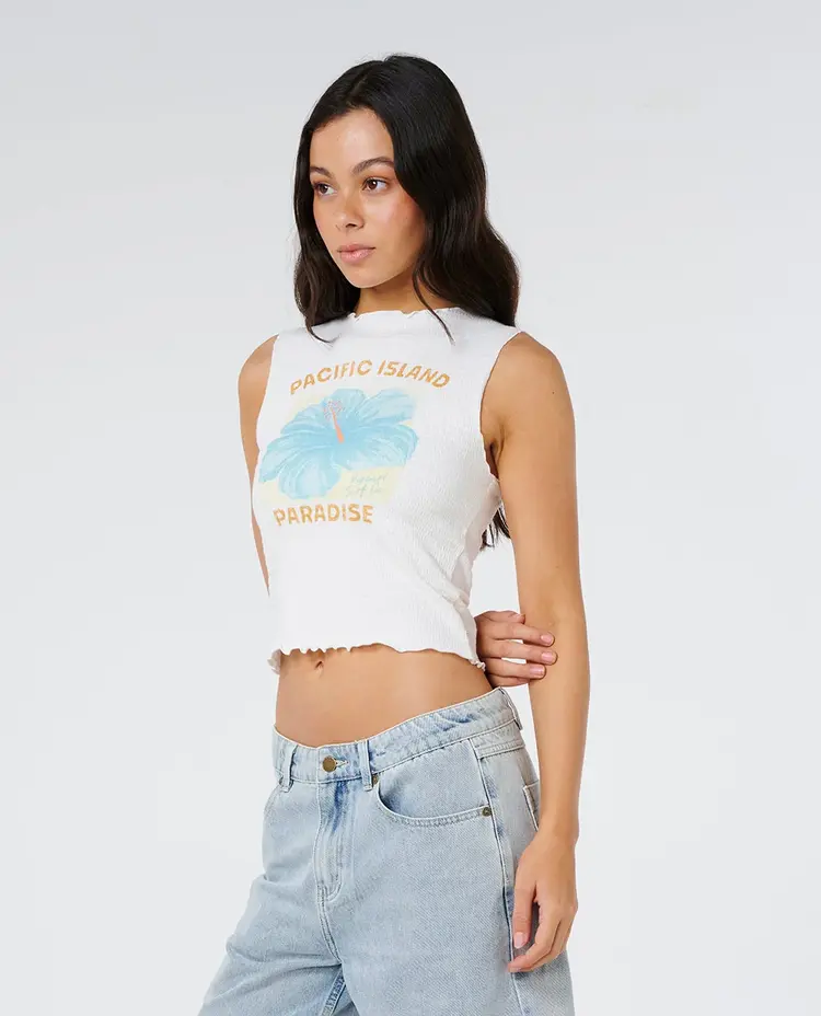 RIP CURL FEMMES TOPANGA CANYON SHIRRED TANK