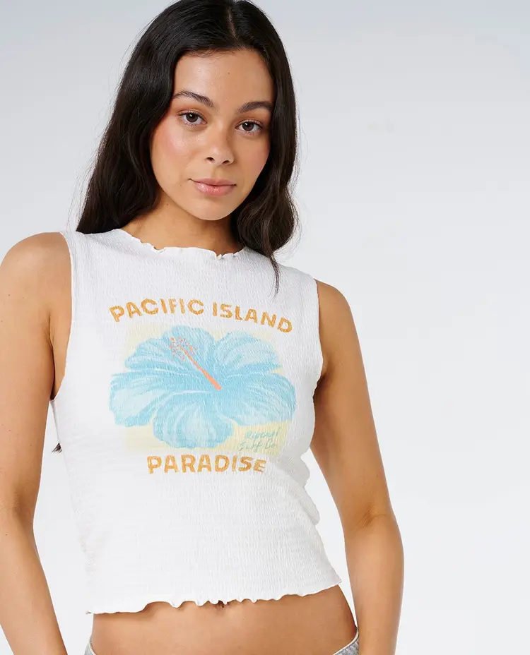 RIP CURL FEMMES TOPANGA CANYON SHIRRED TANK