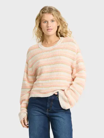 Billabong WOMEN'S BRIGHT SOL SWEATER LIGHT PEACH