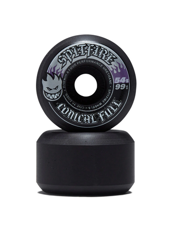 Spitfire F4 99 TEAM COLOR PACK CONICAL FULL WHEELS BLACK 54mm