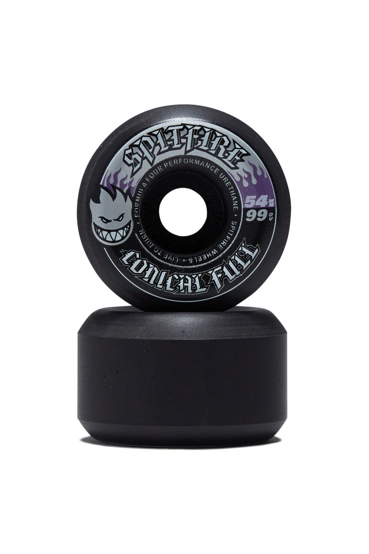 Spitfire ROUES F4 99 TEAM COLOR PACK CONICAL FULL BLACK 54mm