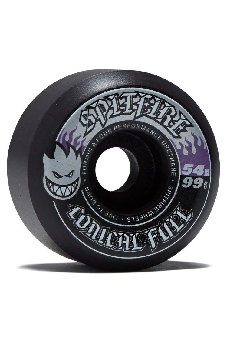 Spitfire ROUES F4 99 TEAM COLOR PACK CONICAL FULL BLACK 54mm