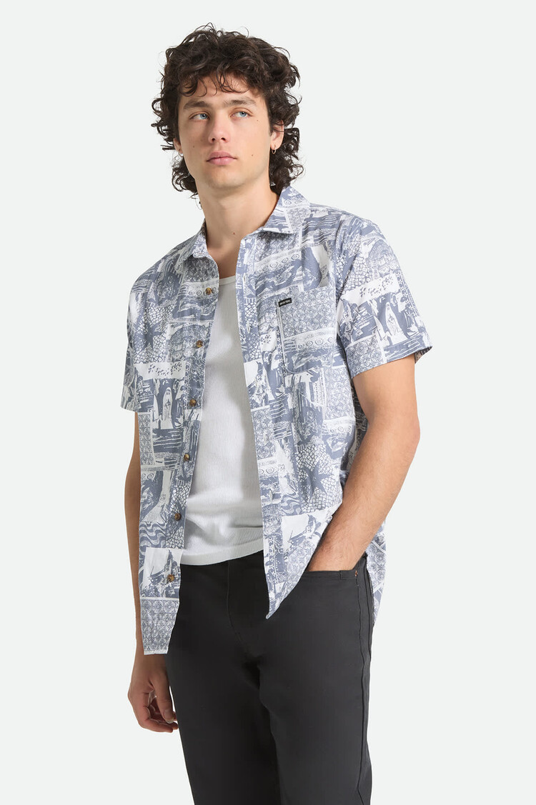 Brixton HOMMES CHARTER PRINT SHIRT