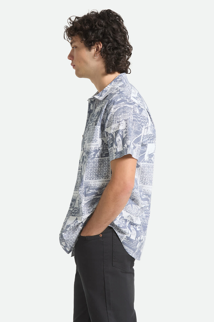 Brixton HOMMES CHARTER PRINT SHIRT