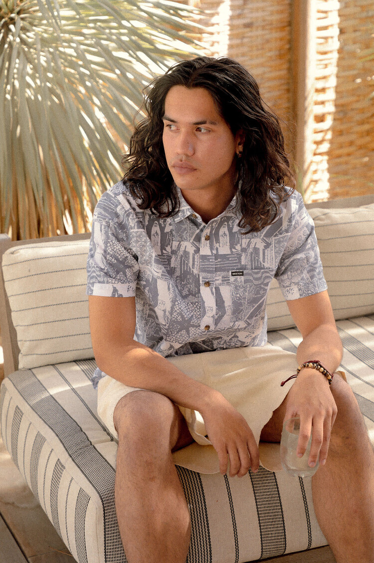 Brixton MEN'S CHARTER PRINT SHIRT