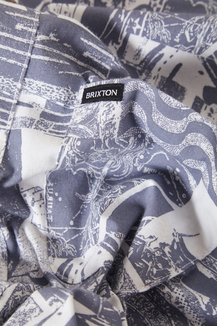 Brixton HOMMES CHARTER PRINT SHIRT