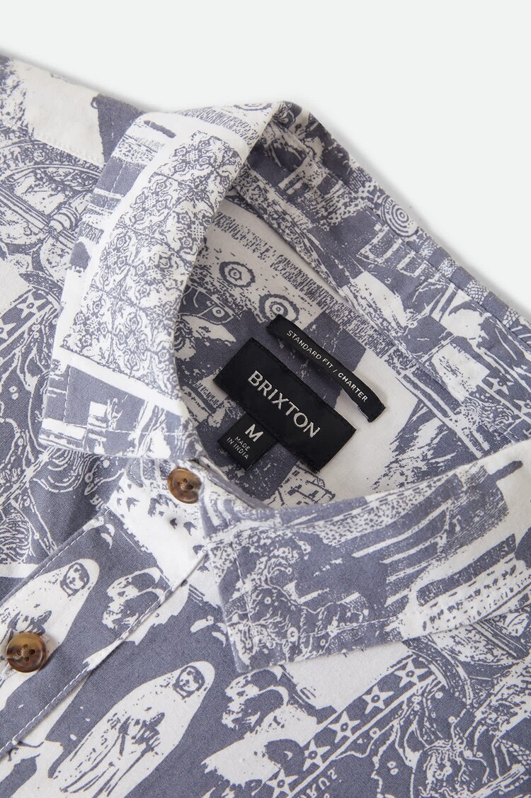 Brixton HOMMES CHARTER PRINT SHIRT