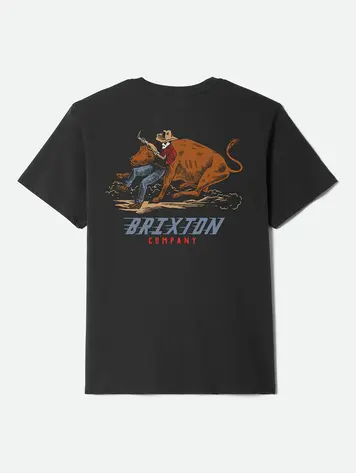 Brixton MEN'S BULLDOGGER STANDARD T-SHIRT VINTAGE BLACK