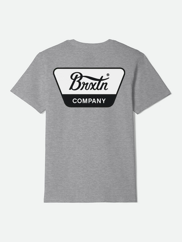 Brixton MEN'S LINWOOD STANDARD T-SHIRT HEATHER GREY/BLACK/WHITE