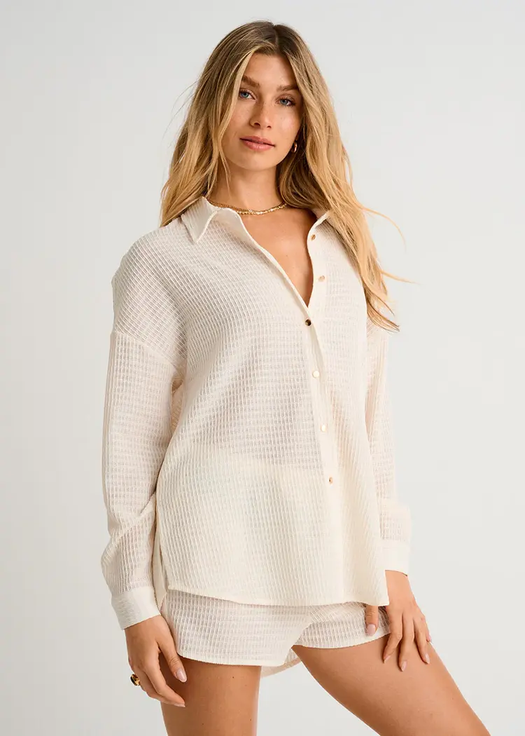 Everyday Sunday FEMMES TEXTURED COVER-UP SHORTS