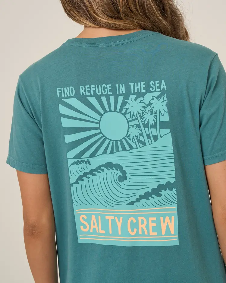 Salty crew WOMEN'S RISE AND SMILE BOYFRIEND TEE