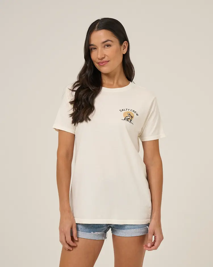 Salty crew WOMEN'S BEACH HUT BOYFRIEND TEE