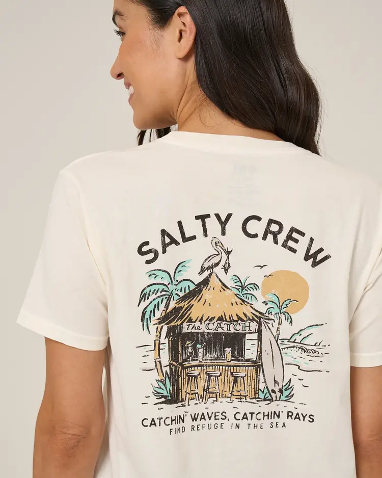 Salty crew WOMEN'S BEACH HUT BOYFRIEND TEE