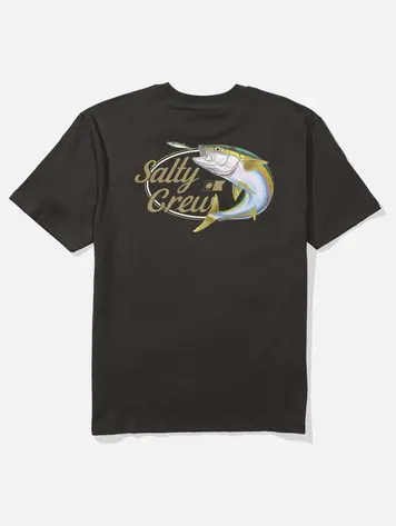 Salty crew HOMMES YELLOWTAIL CLASSIC TEE BLACK