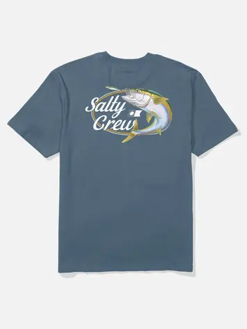 Salty crew HOMMES YELLOWTAIL CLASSIC TEE SLATE