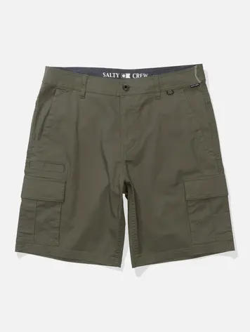 Salty crew MEN'S TRANSOM CARGO SHORT 20'' DUSTY OLIVE