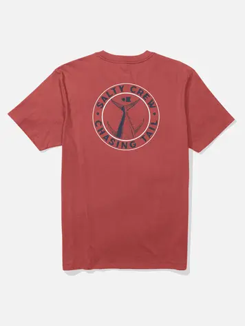 Salty crew MEN'S TAILGATE CREW TEE WASHED RED