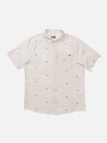 Salty crew HOMMES FLAGSHIP UV BUTTON UP NATURAL