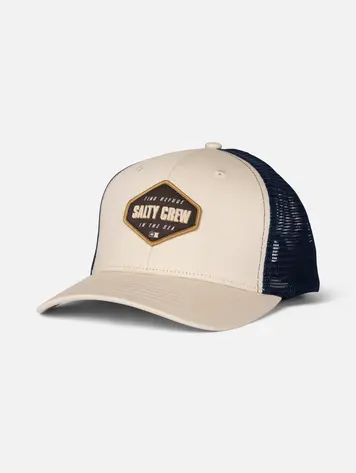 Salty crew MEN'S SHAPELY TRUCKER HAT BIRCH