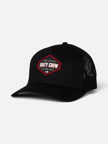 Salty crew HOMMES SHAPELY TRUCKER HAT BLACK