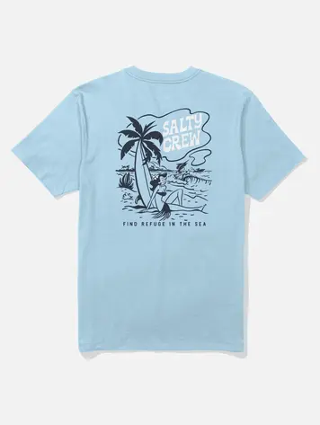 Salty crew MEN'S LOUNGE CREW TEE CLEAR SKY