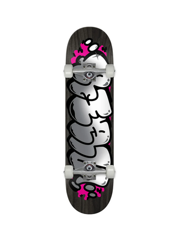Real BUBBLE LETTER FOIL COMPLETE SKATEBOARD 8.5"