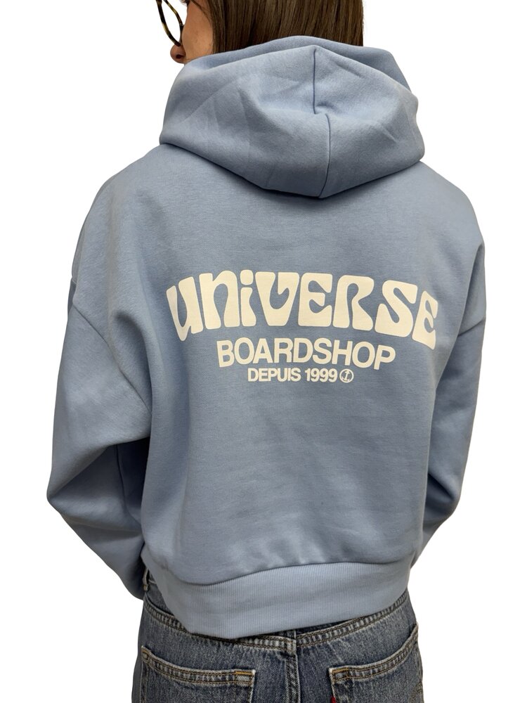 Universe Boardshop WOMEN'S BULLE CROPPED DROP SHOULDER HOODIE