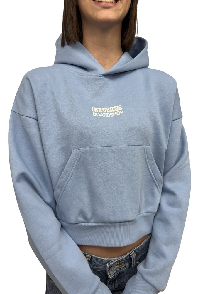 Universe Boardshop WOMEN'S BULLE CROPPED DROP SHOULDER HOODIE