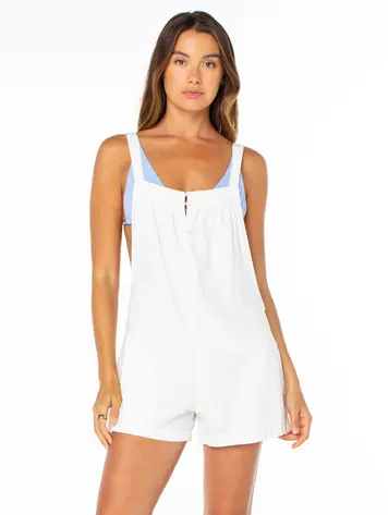 Roxy WOMEN'S SAIL & BOW JUMPSUIT CLOUD DANCER SOLID