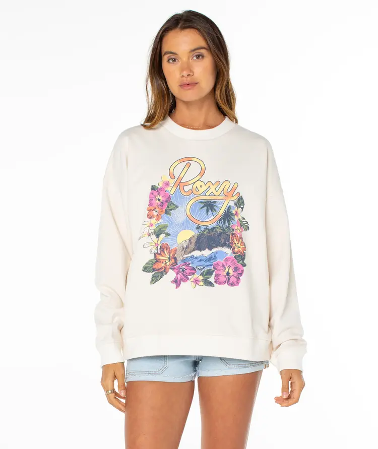 Roxy WOMEN'S LINEUP OVERSIZED CREW