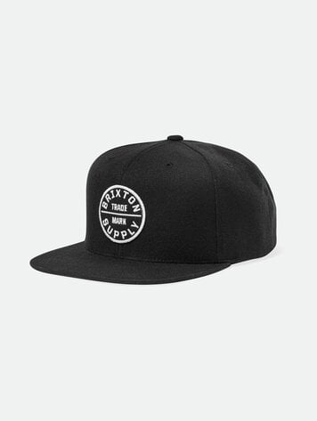 Brixton MEN'S OATH III SNAPBACK BLACK