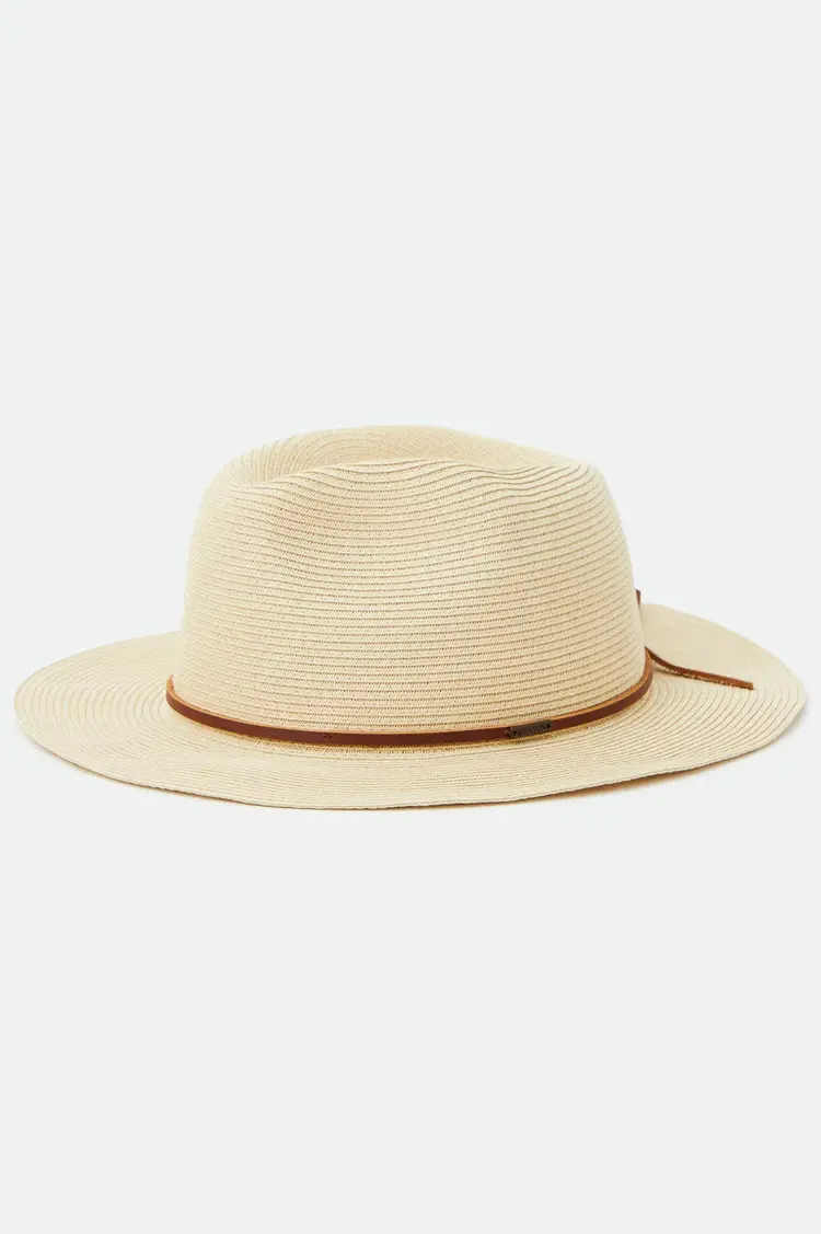 Brixton WESLEY STRAW PACKABLE FEDORA