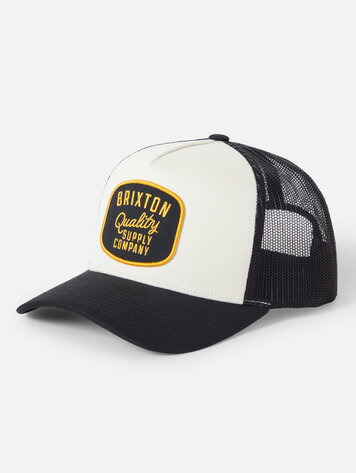 Brixton MEN'S HUBAL TRUCKER HAT BLACK/OFF WHITE/BLACK