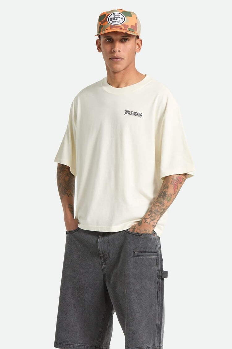 Brixton MEN'S SERRANO BOXED CROP T-SHIRT