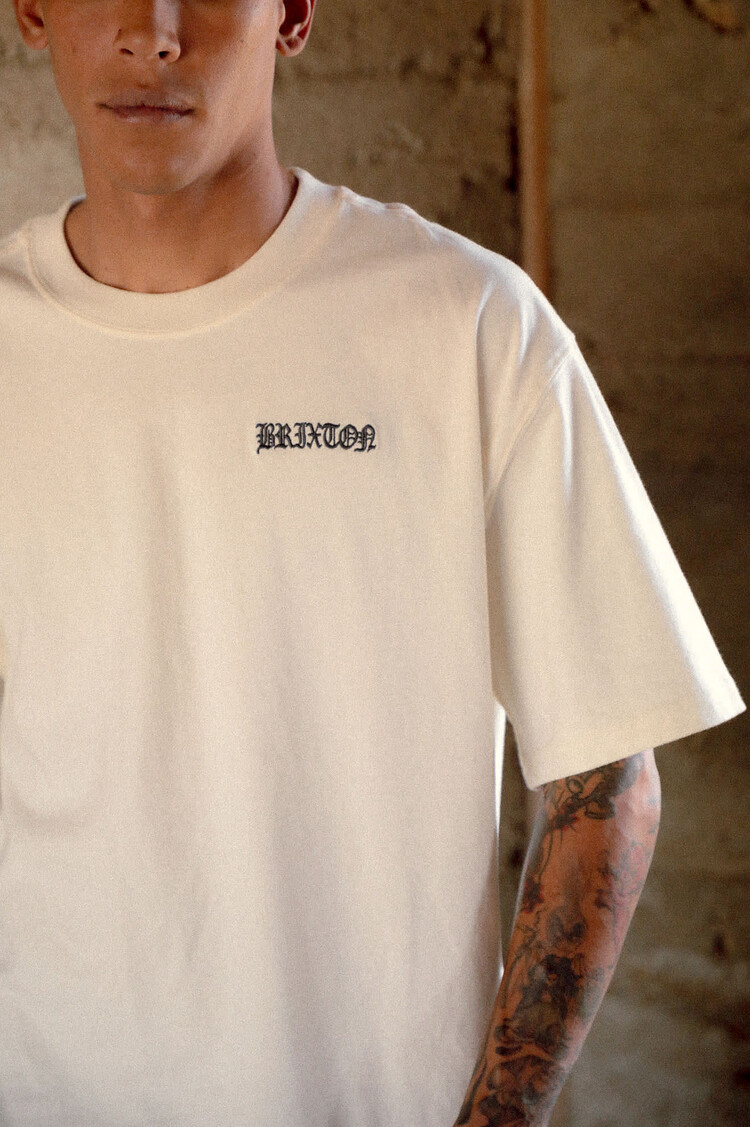 Brixton HOMMES SERRANO BOXED CROP T-SHIRT