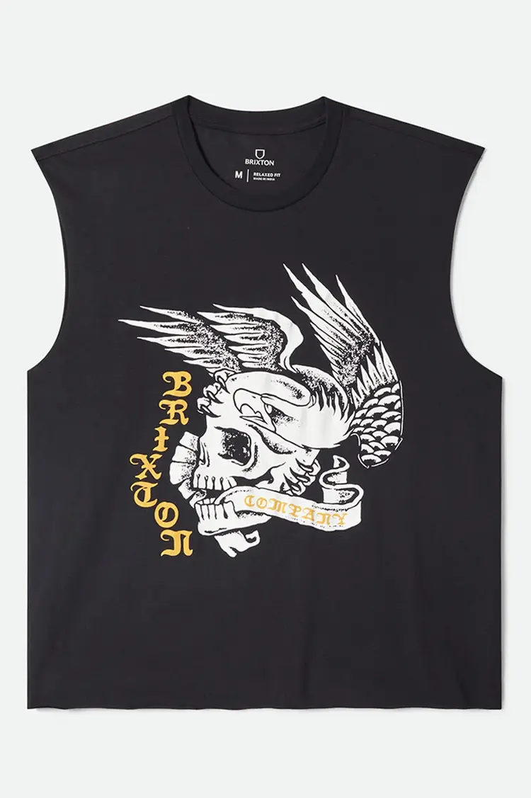 Brixton HOMMES WOLCOTT WORN IN BOXY MUSCLE TANK