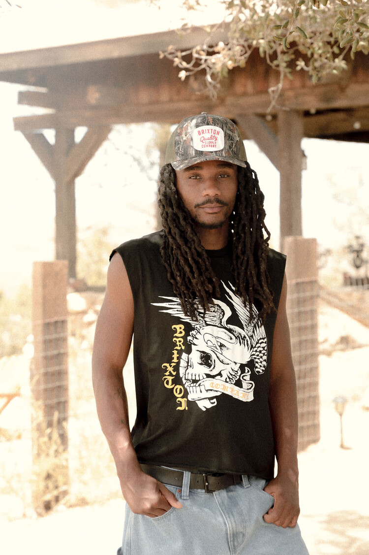 Brixton HOMMES WOLCOTT WORN IN BOXY MUSCLE TANK
