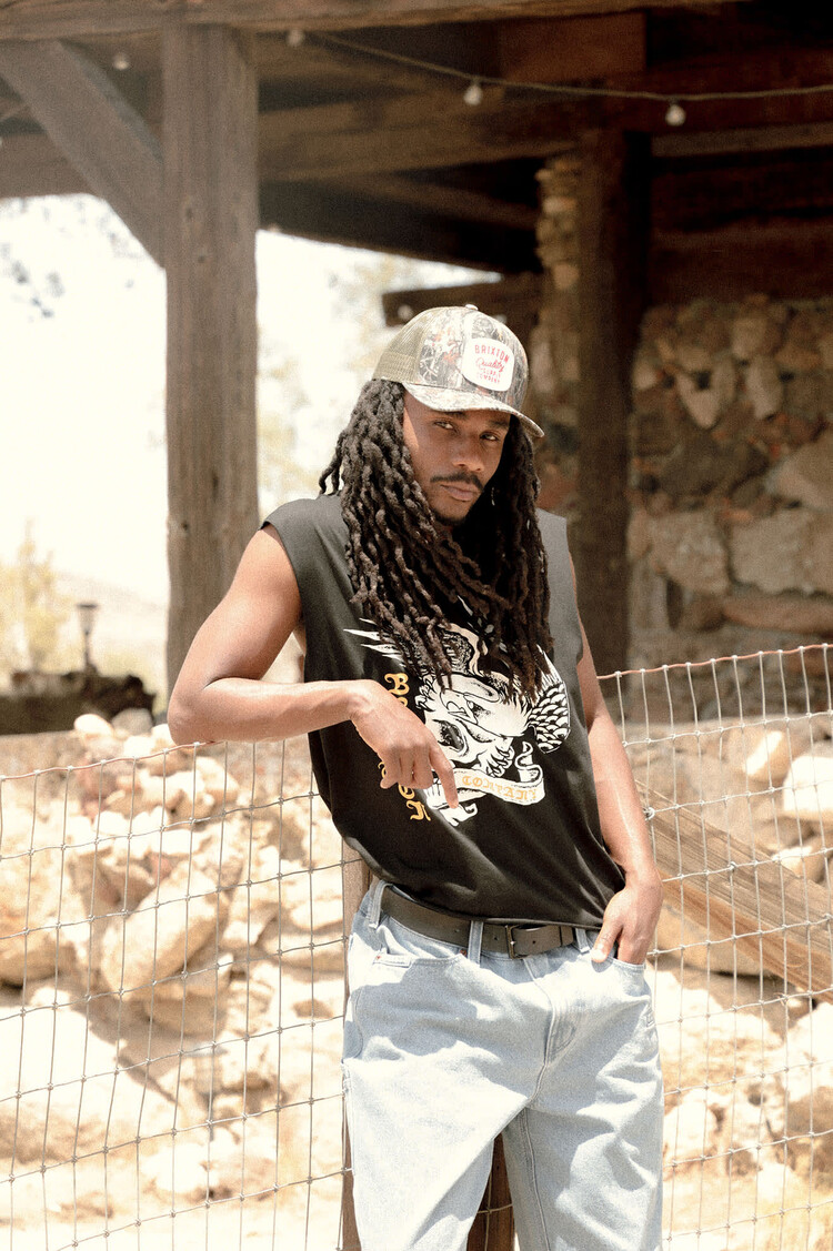 Brixton HOMMES WOLCOTT WORN IN BOXY MUSCLE TANK