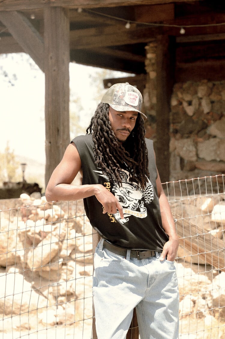Brixton MEN'S WOLCOTT WORN IN BOXY MUSCLE TANK