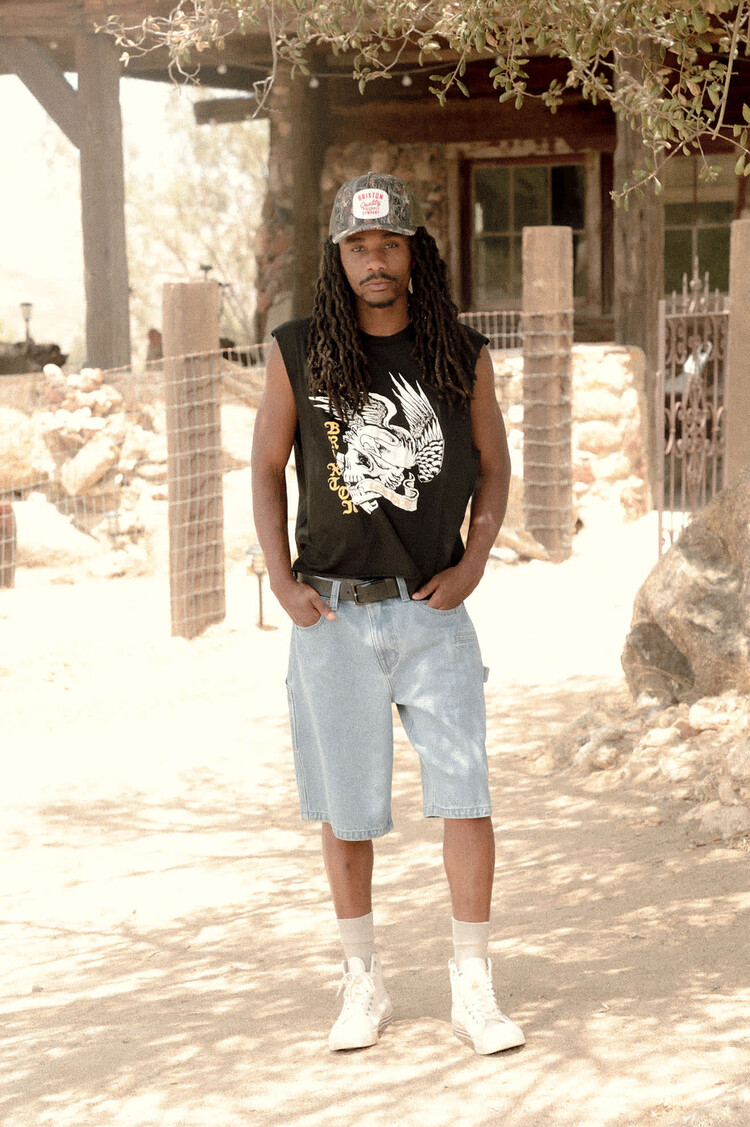 Brixton HOMMES WOLCOTT WORN IN BOXY MUSCLE TANK
