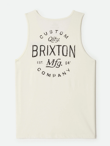 Brixton HOMMES FREMONT TANK TOP OFF WHITE