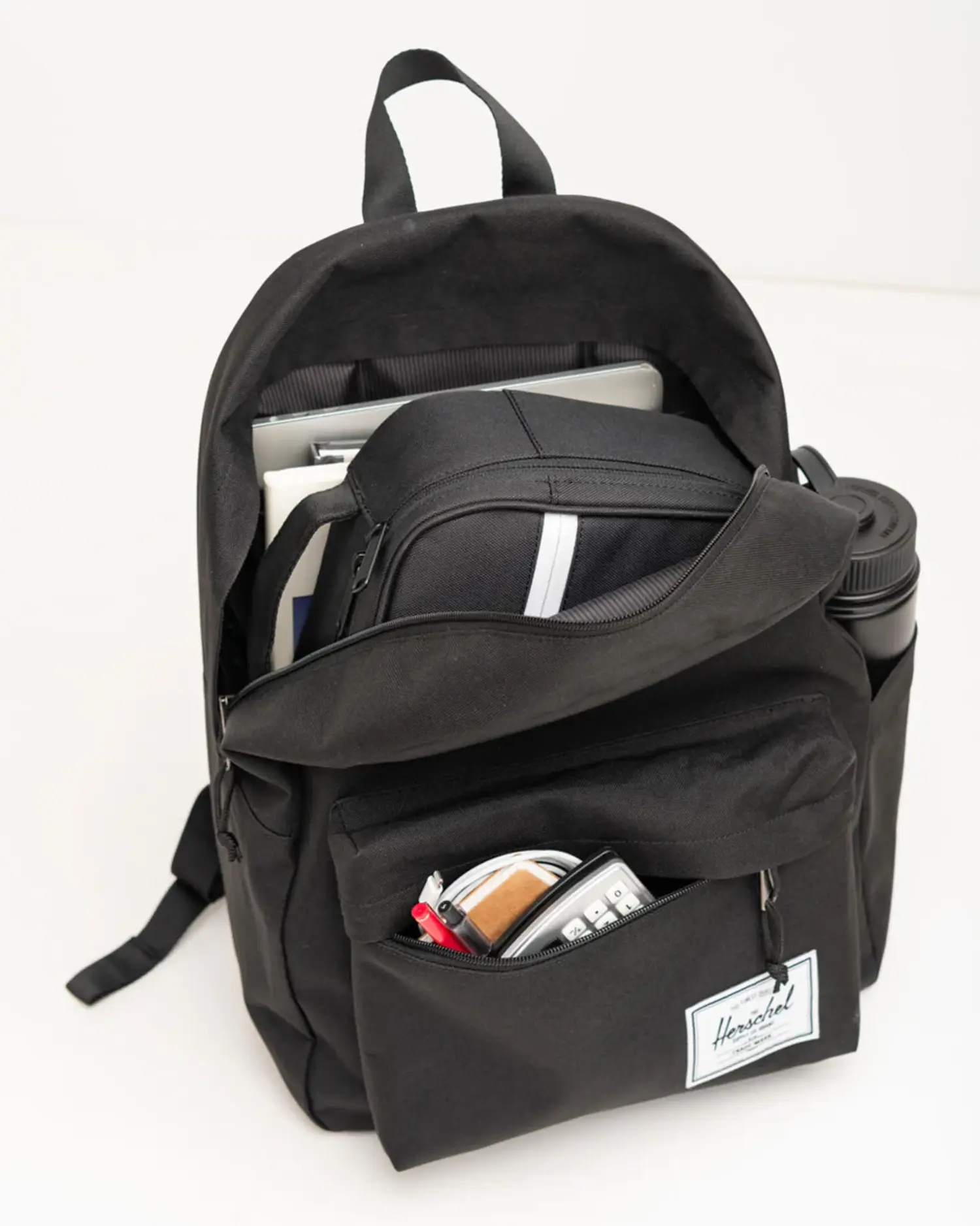 charcoal grey jansport backpack Laptop - Computer Bag with 2 Compartments, Ergonomic Shoulder Straps, 15” Laptop Sleeve, Haul Handle Model:13131-01 6'3
